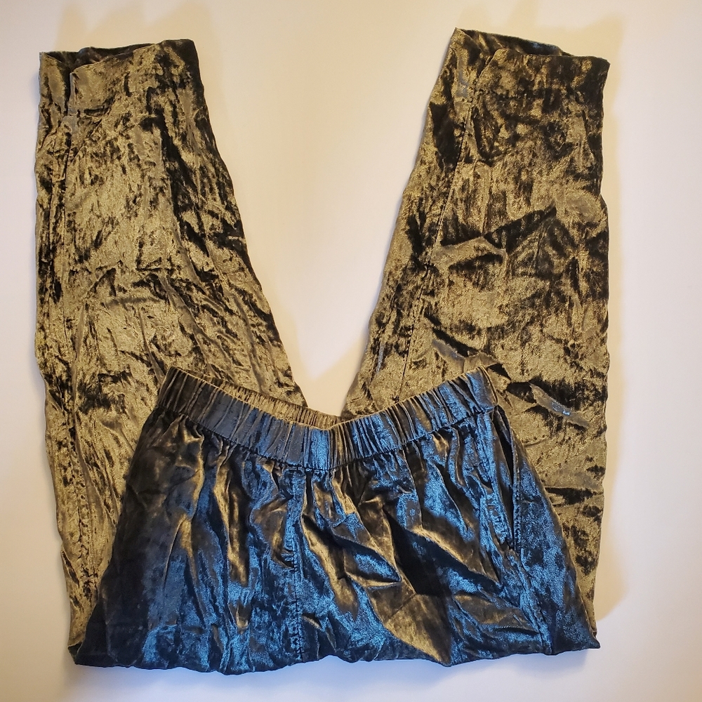 Étienne by Anthropologie Crushed Velvet Pull-On Pants